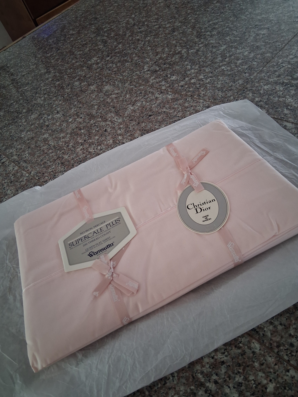 Christian Dior Pink Bedding Set - Pale Pink